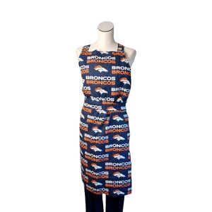 DENVER BRONCOS • football reversible Apron tailgating BBQ season chef grilling